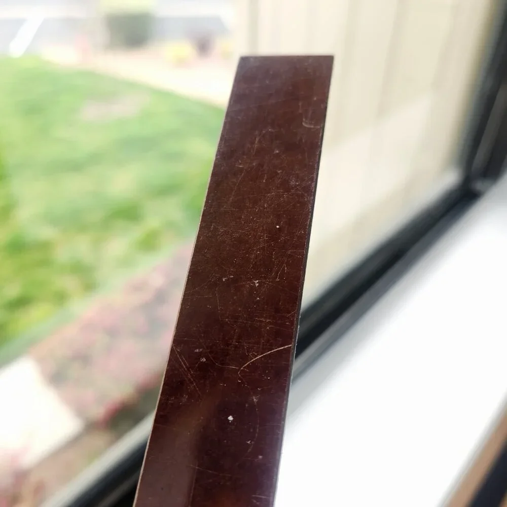 Vintage USSR Soviet Union Dark Brown Bakelite Plastic 32cm Retro Ruler